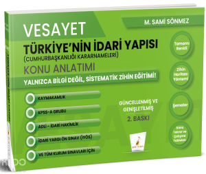 Pelikan Vesayet Türkiye'nin İdari Yapısı (Cumhurbaşkanlığı Kararnameleri) Konu Anlatımı