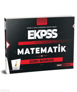 Pelikan Yayınevi 2026 E-KPSS Matematik Konu Özetli Soru Bankası