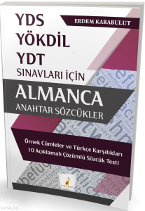 Pelikan Yayınevi YDS YÖKDİL YDT Almanca Anahtar Sözcükler
