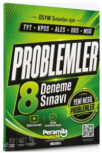 Peramila YKS TYT KPSS ALES DGS MSÜ Problemler 8 Deneme Çözümlü