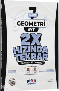Pion Yayınları AYT Geometri Ders Platosu 7 Günde 2X Hızında Tekrar
