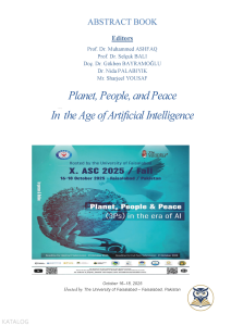 Planet, People, and Peace In the Age of Artificial Intelligence - Abstract Book