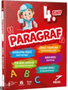 Pruva Akademi 4. Sınıf Paragraf Soru Bankası