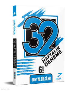Pruva Akademi Yayıncılık 6.Sınıf Sosyal Bilgiler 32 Haftalık Deneme