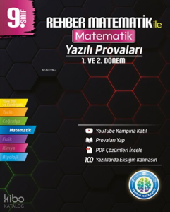 Rehber Matematik 9. Sınıf Matematik Yazılı Provaları