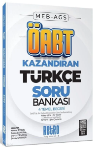 Retro ÖABT MEB-AGS Türkçe Öğretmenliği Dil Bilim, Dil Bilgisi, Çocuk Edebiyatı Kazandıran Soru Bankası Çözümlü