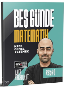 Retro Yayıncılık KPSS Genel Kültür Matematik Beş Günde Kamp Kitabı