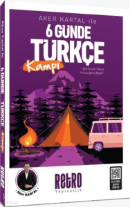 Retro Yayıncılık TYT KPSS DGS ALES Aker Kartal ile 6 Günde Türkçe Soru Kampı