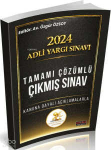 Savaş Yayınevi 2024 Adli Yargı Sınavı HUKAL Tamamı Çözümlü Çıkmış Sınav Soruları