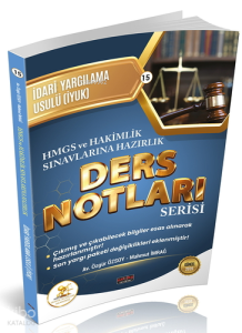 Savaş Yayınevi 2026 HMGS Hakimlik HUKAL İdari Yargılama Usulü Ders Notları