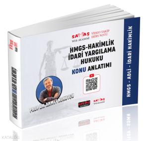 Savaş Yayınevi Adli-İdari Hakimlik HMGS İdari Yargılama Hukuku Konu Anlatımı