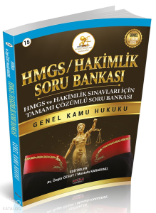 Savaş Yayınevi HMGS-Hakimlik Soru Bankası Genel Kamu Hukuku