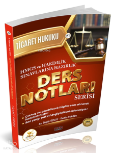 Savaş Yayınevi HUKAL HMGS - Hakimlik Ticaret Hukuku Ders Notları