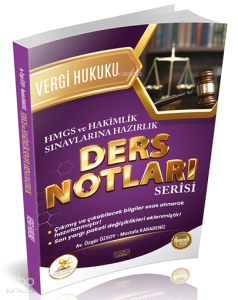 Savaş Yayınevi  Hukal  HMGS-Hakimlik Vergi ve Vergi Usul Hukuku Ders Notları