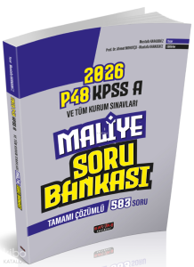Savaş Yayınevi P48 KPSS A Grubu Maliye Soru Bankası Tamamı Çözümlü