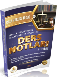 Savaş Yayınları 2026 HMGS Hakimlik HUKAL Ceza Hukuku Özel Hükümler Ders Notları
