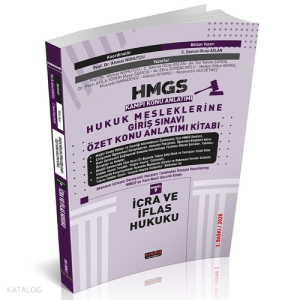 Savaş Yayınları HMGS Özet Konu Anlatımı İcra ve İflas Hukuku