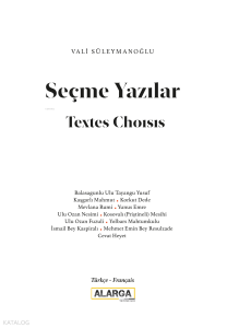 Seçme Yazılar - Textes Choisis