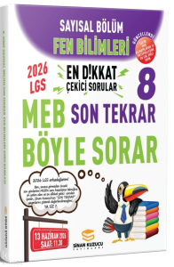 Sinan Kuzucu 2026 LGS Sayısal Bölüm Son Tekrar Fen Bilimleri Soru Bankası