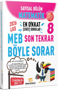 Sinan Kuzucu 2026 LGS Sayısal Bölüm Son Tekrar Matematik Soru Bankası