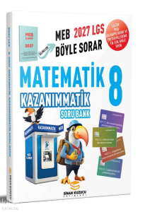 Sinan Kuzucu 8. Sınıf LGS Kazanımmatik Matematik Soru Bankası