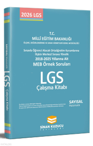 Sinan Kuzucu Yayınları Meb Örnek Soruları Sayısal Çalışma Kitabı - Matematik
