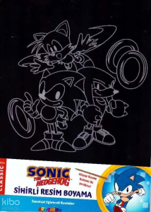 Sonic Sihirli Resim Boyama – Ahşap Kalem Hediyeli