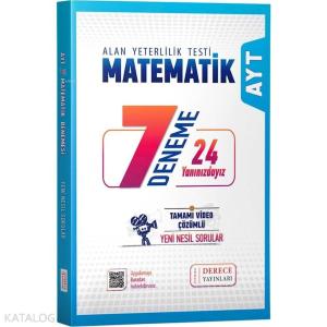 Sonuç Derece Yayınları AYT Matematik 7 Deneme 2020 Özel Sonuç Derece Y