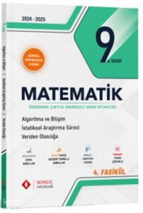 Sonuç Yayınları 9.Sınıf Matematik Algoritma Vi Bilişim İstatiksel Araştırma Süreci Veriden Olasılığa