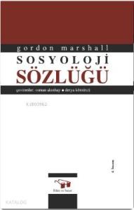 Sosyoloji Sözlüğü