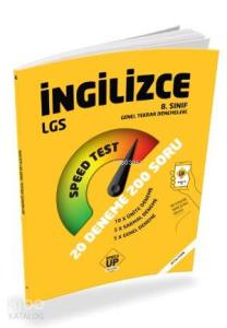 Speed Up Publishing Yayınları 8. Sınıf LGS İngilizce Genel Tekrar Kitabı Speed Up Publishing