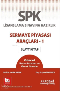 SPK Lisanslama Sınavına Hazırlık - Sermaye Piyasası Araçları - 1 Slayt Kitap ; Düzey 1 - 2 - 3, Türev - Slayt Kitap