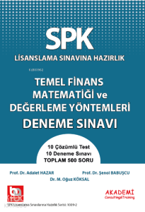 SPK  Temel Finans Matematiği ve Değerleme Yöntemleri Soru Bankası