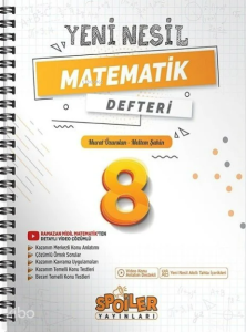 Spoiler Yayınları  8. Sınıf Defter Matematık