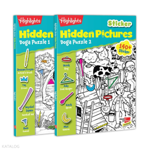 Sticker Hidden Pictures Doğa Puzzle 2'li Set