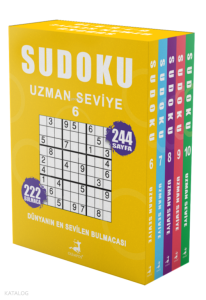 Sudoku Uzman Seviye 5 Kitap Set (6-7-8-9-10)