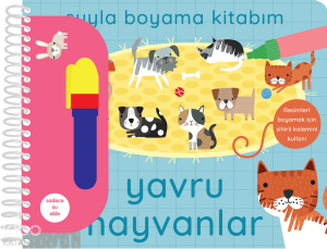 Suyla Boyama Kitabım - Yavru Hayvanlar (Ciltli)