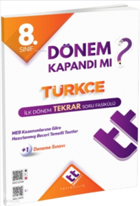 Talentteam 8. Sınıf Türkçe İlk Dönem Tekrar Fasikülü