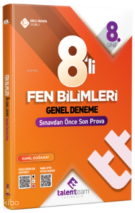 Talentteam Yayınları 8. Sınıf TT Fen Bilimleri 8'li Genel Deneme