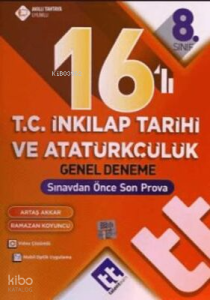 Talentteam Yayınları  8. Sınıf TT T.C İnkılap Tarihi ve Atatürkçülük 16'lı Genel Deneme