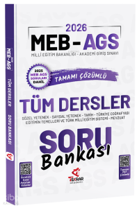 Tekrar Akademi 2026 MEB-AGS Tüm Dersler Soru Bankası Çözümlü