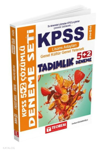 Teorem Yayıncılık KPSS Genel Kültür Genel Yetenek Lisans Tadımlık 5 + 2 Deneme