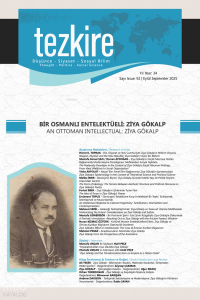 Tezkire 92. Sayı ;Bir Osmanlı Entelektüeli : Ziya Gökalp
