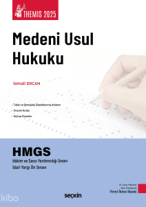 THEMIS 2025  – Medeni Usul Hukuku Konu Kitabı;HMGS - Hakim ve Savcı Yardımcılığı Sınavı - İdari Yargı Ön Sınavı