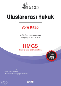 THEMIS 2025  – Uluslararası Hukuk Soru Kitabı;HGMS Hakim ve Savcı Yardımcılığı Sınavı