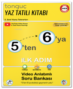 Tonguç Akademi 5'ten 6'ya Hazırlık Kitabı