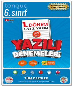 Tonguç Akademi 6. Sınıf Yazılı Denemeleri 1. Dönem 1 ve 2. Yazılı