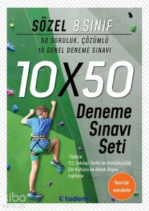 Tudem Yayınları 8. Sınıf LGS Sözel 10x50 Deneme Sınavı Seti Tudem 