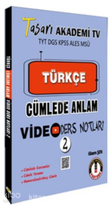 Türkçe;Cümlede Anlam Video Ders Notları 2