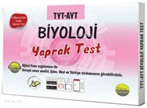 TYT-AYT Biyoloji Yaprak Testleri (Kutu Test 5 öğrenci için 5x48 Adet)